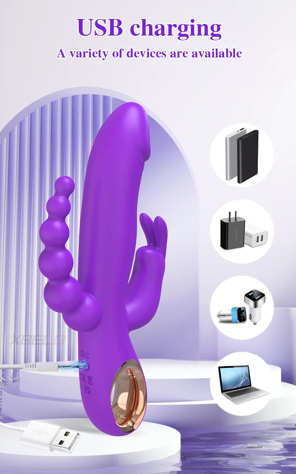 3 in 1 Dildo Rabbit Vibrator Adult Female Masturbator Clitoral G-Spot Orgasm Adult Sex Toy 18 Vagina Stimulator dildode mujer 3 in 1 Dildo Rabbit Vibrator Adult Female Masturbator Clitoral G-Spot Orgasm Adult Sex Toy 18 Vagina Stimulator dildode mujer