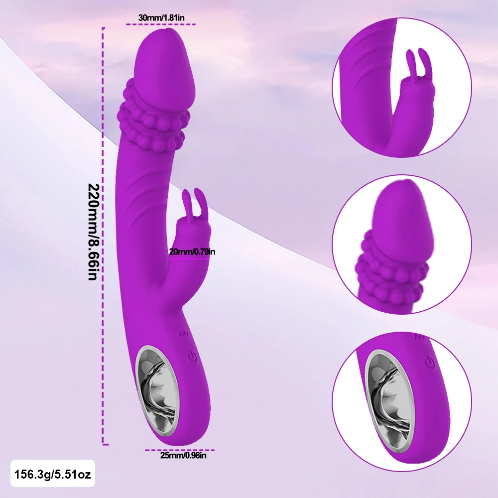 Dildo Rabbit Vibrator for Women Powerful G Spot Vibrators Nipple Clitoris Stimulator Female Sex Toys Adult Goods Masturbator Dildo Rabbit Vibrator for Women Powerful G Spot Vibrators Nipple Clitoris Stimulator Female Sex Toys Adult Goods Masturbator
