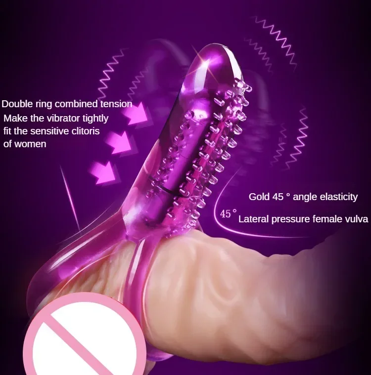 1/10 Frequency Sex Shop Penis Toys Clitoris Vibrators for Women Clitoral Stimulator Double Ring Cock Male Dildo Massage Vibrator