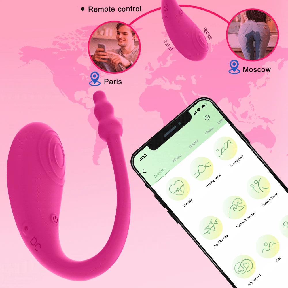Wireless APP Control Insert Vagina Vibration Massage Clitoral Stimulation Wearable Vibrator G Spot Masturbation Female Sex Toys Wireless APP Control Insert Vagina Vibration Massage Clitoral Stimulation Wearable Vibrator G Spot Masturbation Female Sex Toys