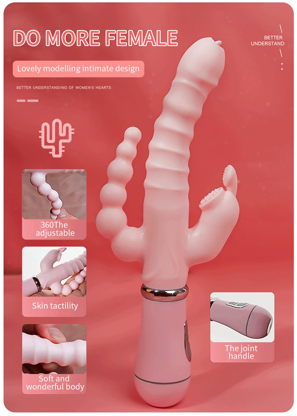 3 In 1 Dildo Vibrator Tongue Licking Rabbit Patting G Spot Clit Vagina Stimulator Anal Plug Adult Sex Toys For Women Masturbator