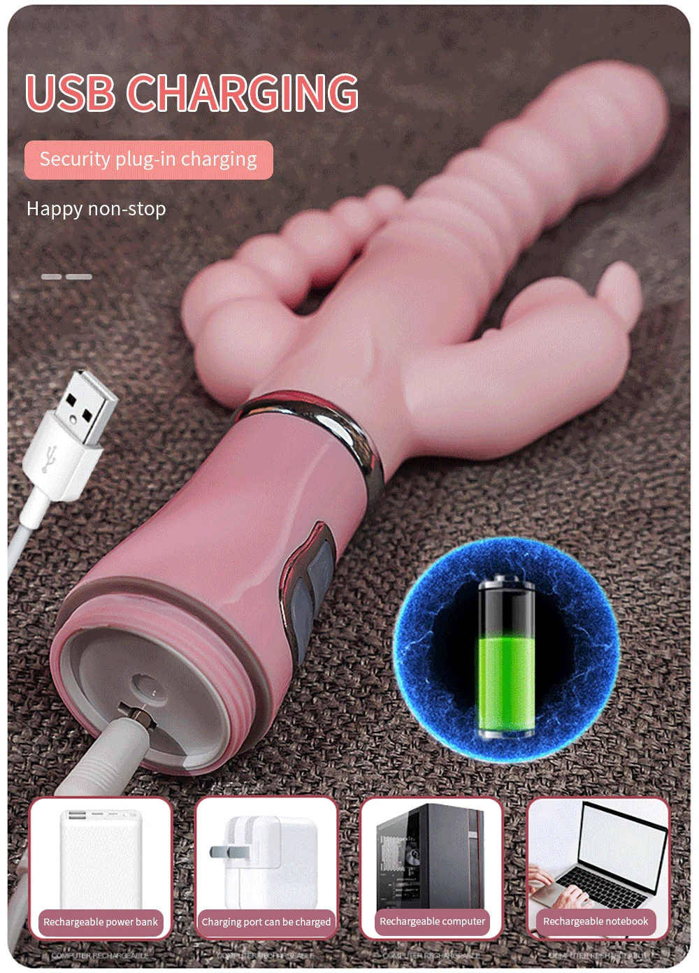 3 In 1 Dildo Vibrator Tongue Licking Rabbit Patting G Spot Clit Vagina Stimulator Anal Plug Adult Sex Toys For Women Masturbator