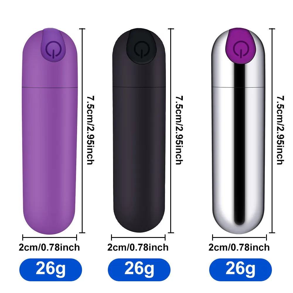 Powerful USB Charge Mini Bullet Vibrator Adult Sex Toys Women Clitoral Stimulator Vaginal G Spot Vibrators Erotic Masturbation