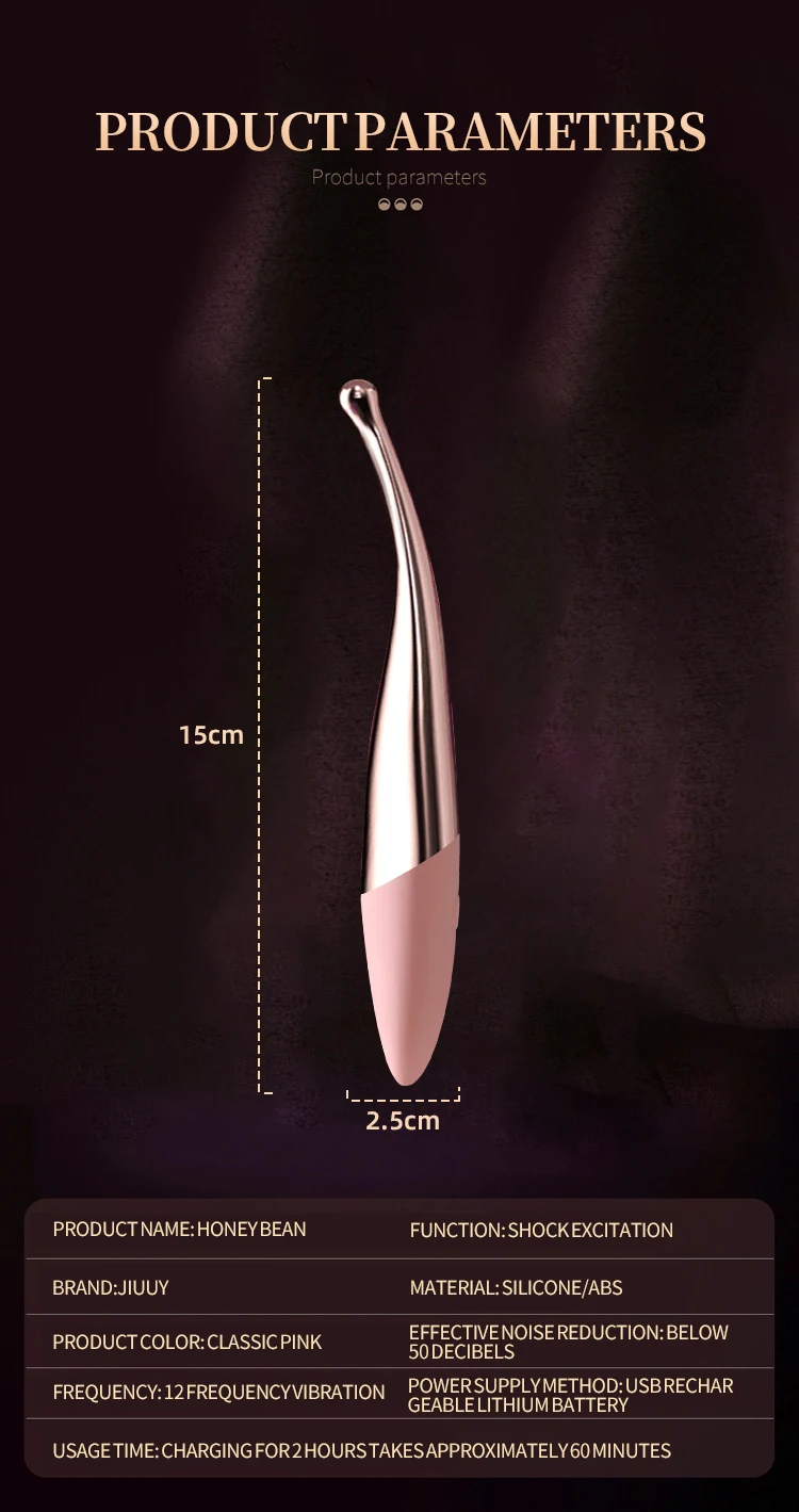 G-point Vibrator Used for Female Magnetic Honey Bean Stimulation Vibrator Multi Frequency Ultrasonic Vibration Charging Female V G-point Vibrator Used for Female Magnetic Honey Bean Stimulation Vibrator Multi Frequency Ultrasonic Vibration Charging Female V