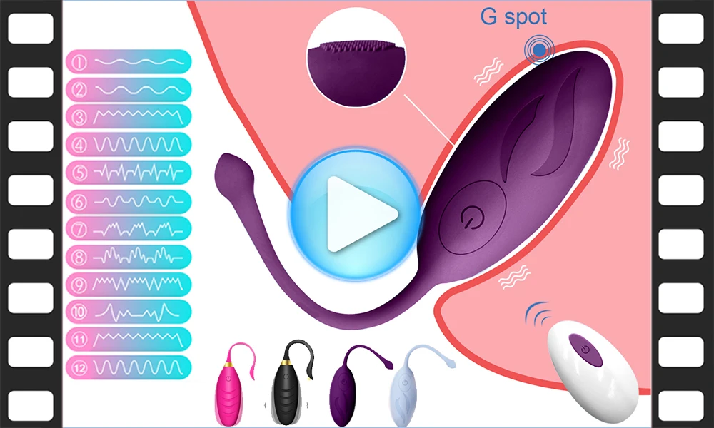 Xbonp Wireless Vibrator Vibrating Egg G-Spot Stimulator Vagina Ball Clitoral Stimulator Masturbator Adult Couple Female Sex Toy