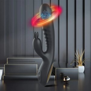 Rabbit Vibrator for Women Powerful G Spot Female Clitoris Stimulator Rechargeable Vibrating Silent Sex Toy