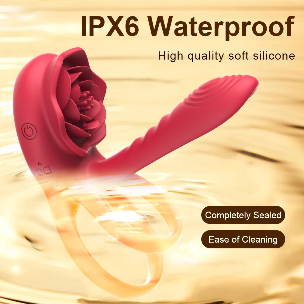 Rose Cock Ring Vibrator Penis Sleeve Sucking Stimulator Remote Control G-spot Erection Ring Clitoral Sex Toy for Adult Supplies Rose Cock Ring Vibrator Penis Sleeve Sucking Stimulator Remote Control G-spot Erection Ring Clitoral Sex Toy for Adult Supplies