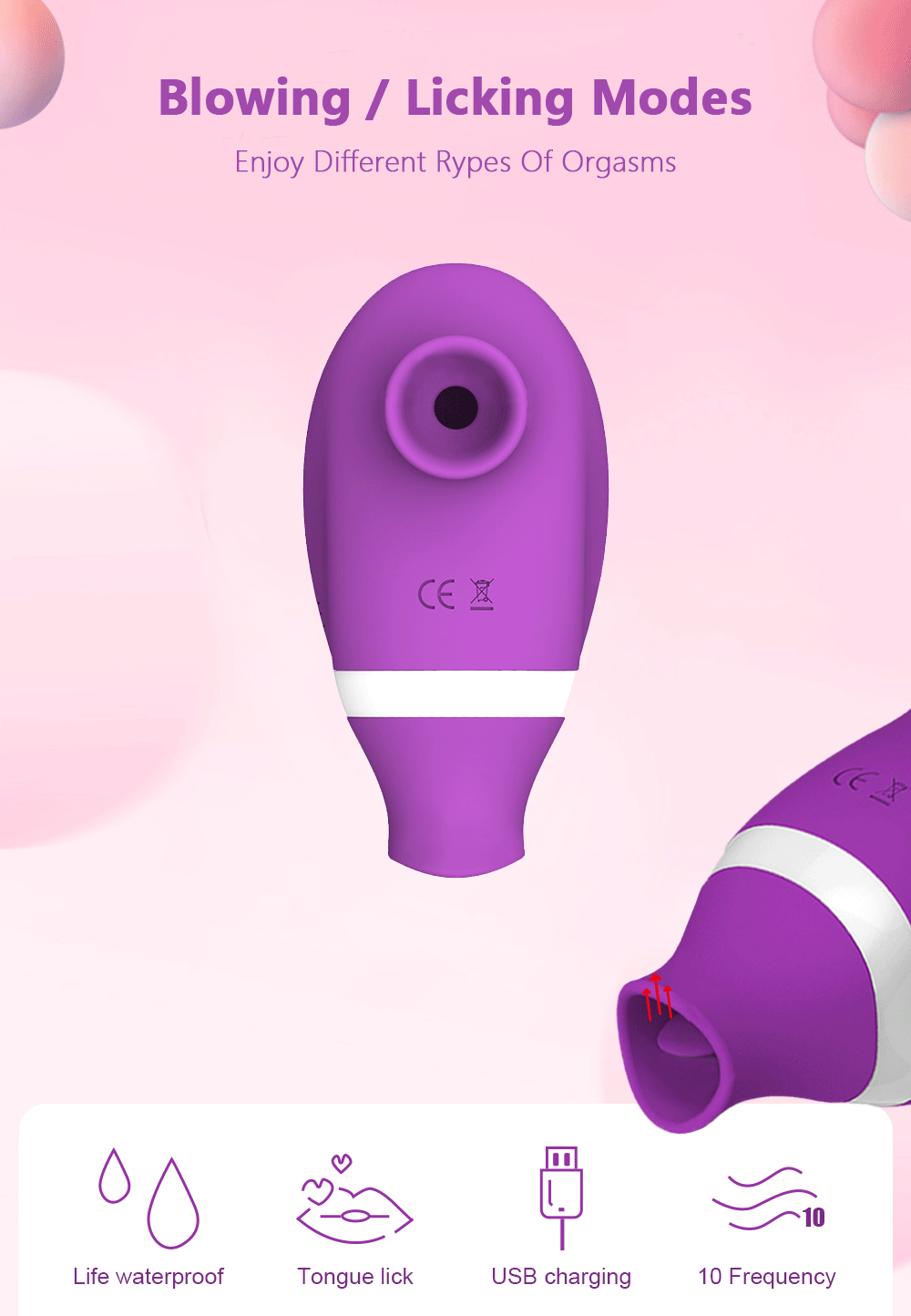 Powerful  Vibrator Female Sexules Adult Sex Toys Clit Nipple Clitoris Sucker Oral Tongue Licking​ Vacuum Stimulator for Women