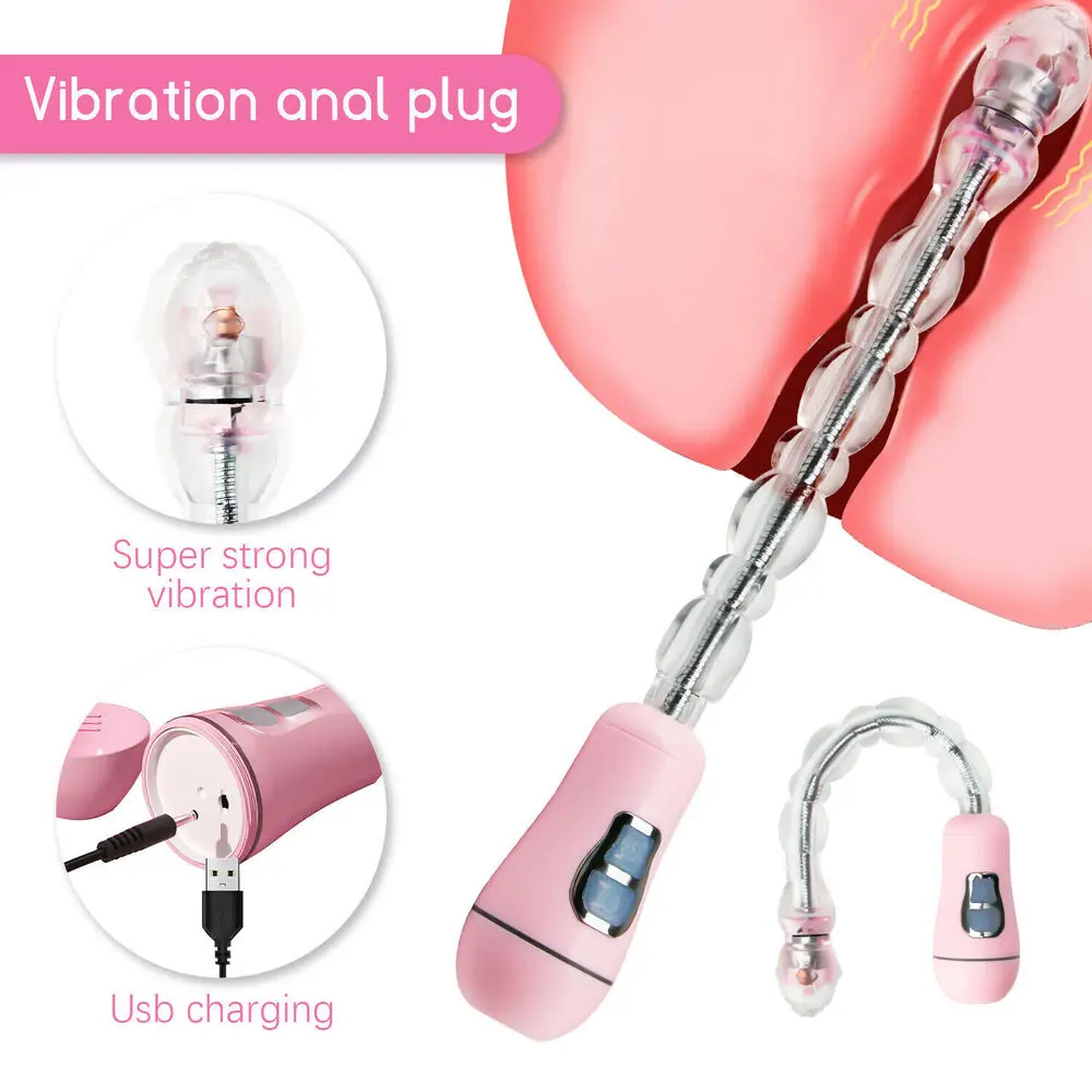 Anal Beads Masturbate Vibrator for Women Sex Toys Vibrators Toy for Adults 18 Female Vagina Anus Stimulate Masturbators Sex Toys