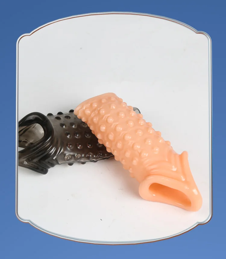 Reusable Penis Extender Cock Rings Delay Ejaculation Penis Condom No Vibrator Sex Toys For Men Bdsm Women Anal Clitor Stimulator