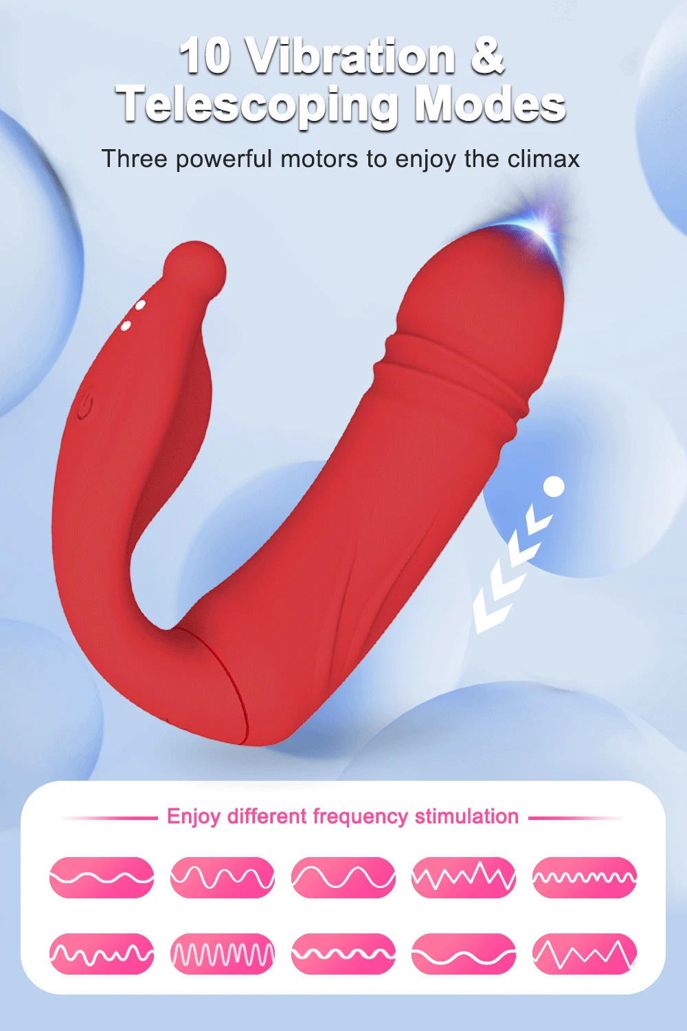 APP Wearable Vibrators Telescopic Vibrating Panties Clitoral G Spot Vibration Massager Dildo Remote Sex Toys for Women Couples