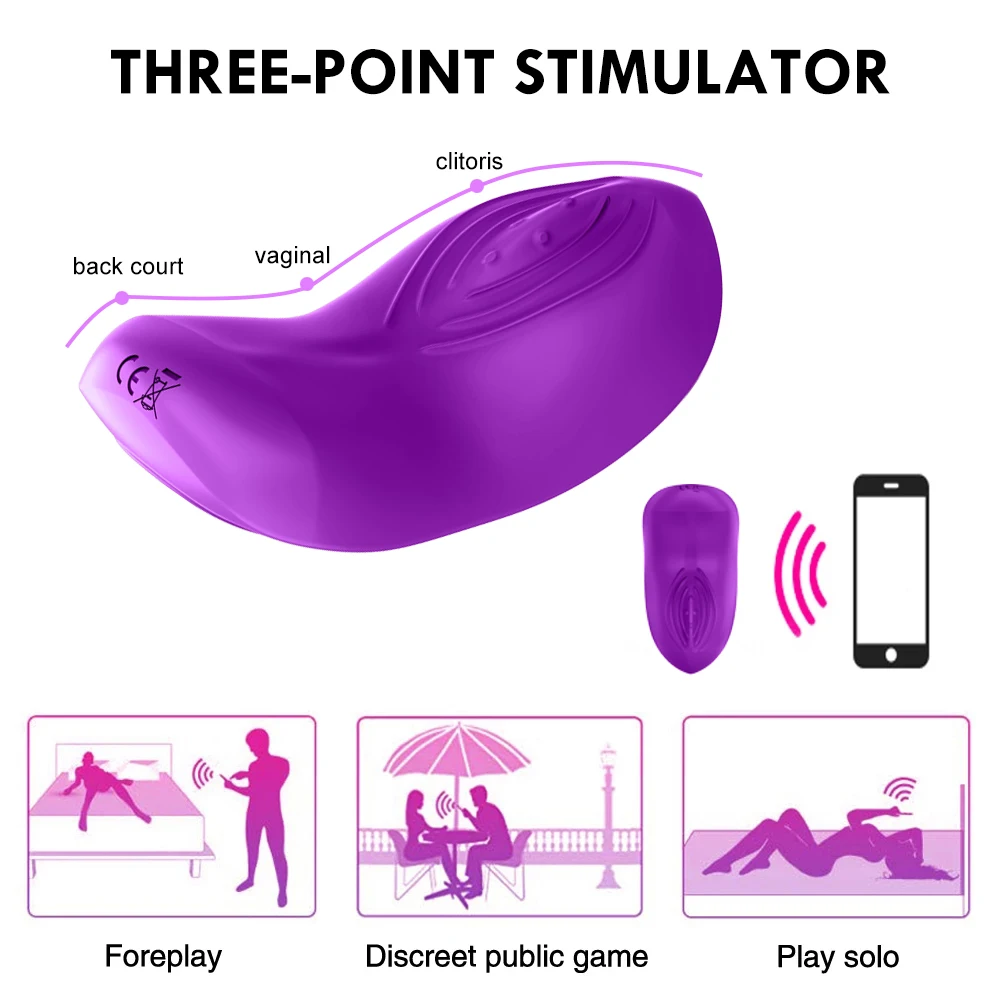 Butterfly Wearable Vibrator Wireless APP Remote Panties Dildo Vibrator for Women Clitoral Stimulator Massage Erotic Sex Toys 18+