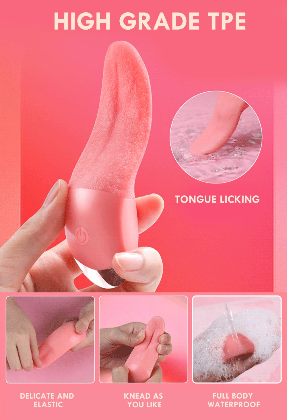 Tongue Licking Vibrator For Women 10 Modes Heating G Spot Clitoral Stimulator Nipple Female Masturbator Mini Sex Toys for Adult Tongue Licking Vibrator For Women 10 Modes Heating G Spot Clitoral Stimulator Nipple Female Masturbator Mini Sex Toys for Adult