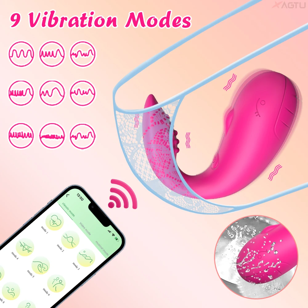 Female G-spot Vibrator Remote APP Control Wearable Clitoral G-spot Stimulator Massager Vibration Female Sex Toys Adult Products