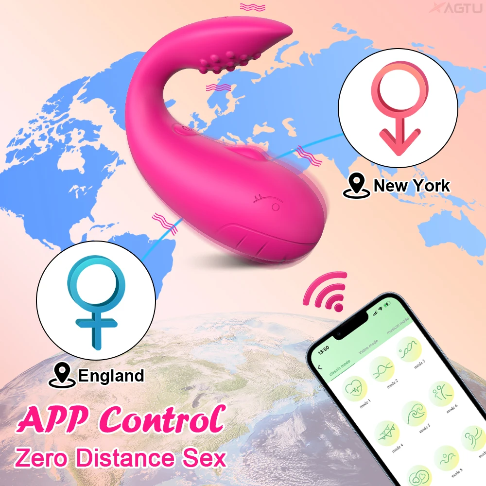 Female G-spot Vibrator Remote APP Control Wearable Clitoral G-spot Stimulator Massager Vibration Female Sex Toys Adult Products