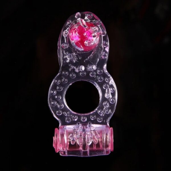 Triple Couples Dual Pleasure delay Ring,Vibrating Ring,clit stimulator,longer erections intense ejaculations Sex Toys for man