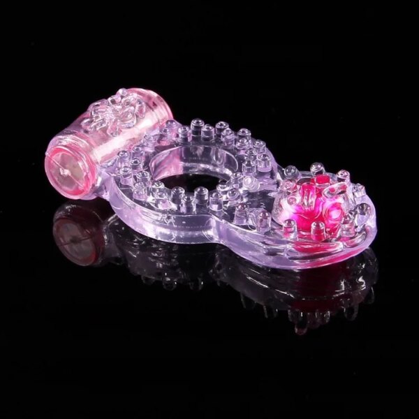 Triple Couples Dual Pleasure delay Ring,Vibrating Ring,clit stimulator,longer erections intense ejaculations Sex Toys for man