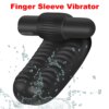 Finger Sleeve Vibrator G Spot Orgasm Massage Clit Stimulate Female Masturbator Vibrator Lesbian Sex Toys Finger Sleeve Condoms
