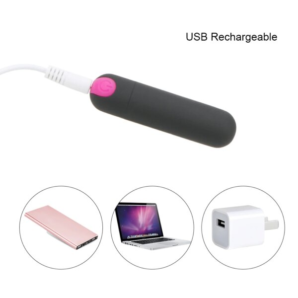 Mini Bullet Vibrator USB Rechargeable G-spot Massager Finger Design Strong Vibration Sex Toys for Women Sex Shop