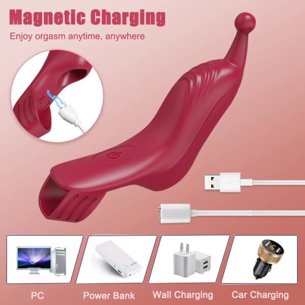 G-Spot Finger Vibrator Female Sex Toy For Women Clitoris Stimulator Couples Nipple Powerful Silicone Toy Goods for Adults 18