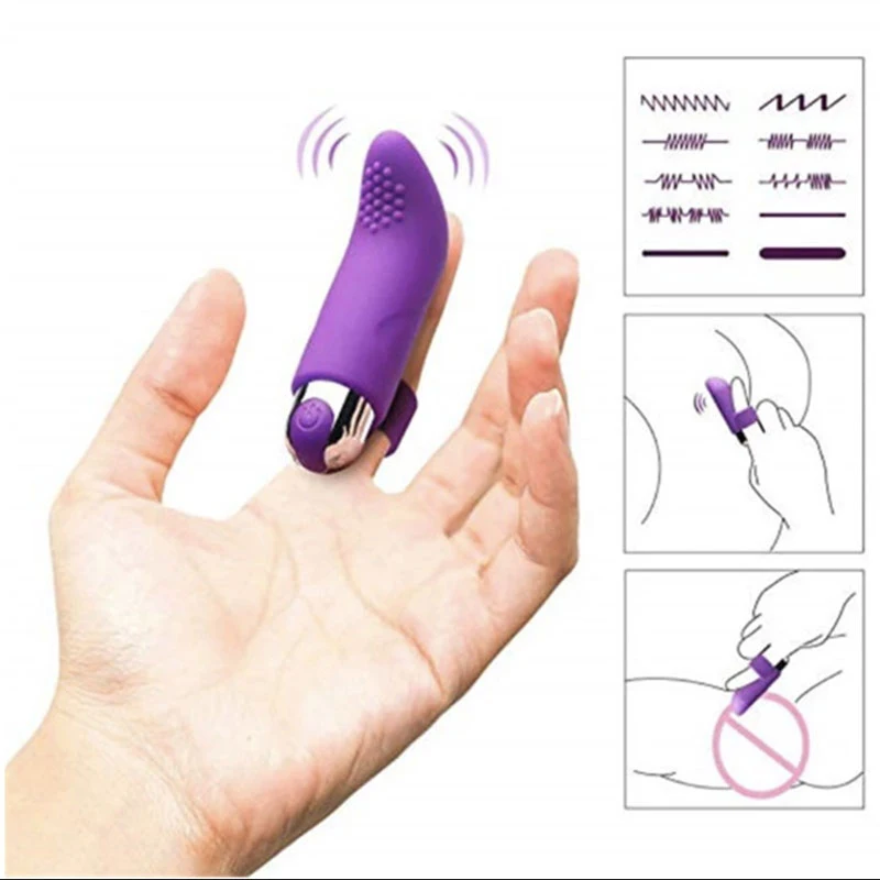 10 Speeds USB Charging Finger Vibrator Dildo Sex Toys For Women Clitoris Stimulation Silicone Anal Massage Adult Sex Toys 18