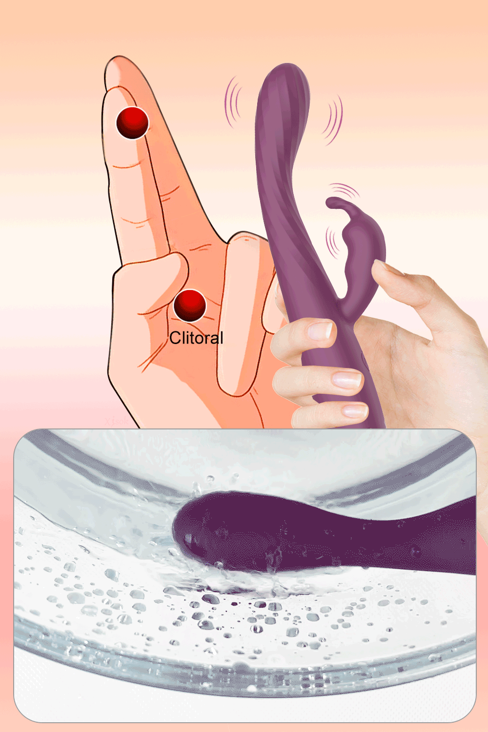 Powerful Beginner G-Spot Rabbit Vibrator for Women 10 Speed Nipple Clitoris Stimulation Female Orgasm Finger Shaped Sex Toys