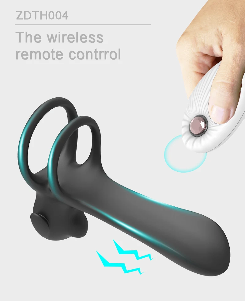 Couple Vibrator Penis Ring Cock Vibration Wireless Remote Cockring Pensring Vagina Stimulator G Spot Massager Sex Toys For Men