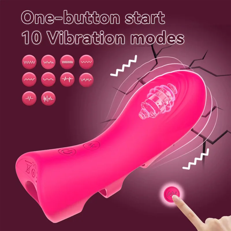 Finger Vibrator 10 Modes G spot Clitoris Massager For Women Masturbation Erotic Sex Toys Vibrating Egg Couple Flirting Adult 18 Finger Vibrator 10 Modes G spot Clitoris Massager For Women Masturbation Erotic Sex Toys Vibrating Egg Couple Flirting Adult 18