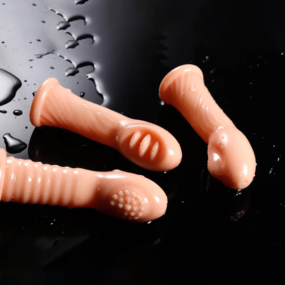 Finger Vibrators Orgasm G Spot Clitoris Vaginal Massage Stimulator Masturbator Erotic Vibrating Finger Sleeve Sex Toy For Women