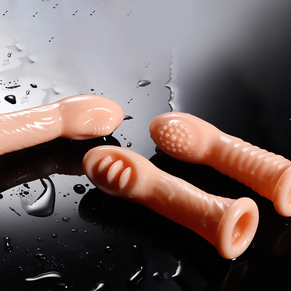 Finger Vibrators Orgasm G Spot Clitoris Vaginal Massage Stimulator Masturbator Erotic Vibrating Finger Sleeve Sex Toy For Women