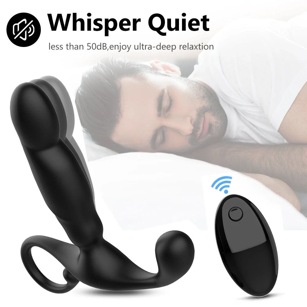 Prostate Massager Male Masturbator Finger Anal Vibrators Stimulation Butt Plug Anus Vibrator Sex Toy For Men Couple Adult Anal