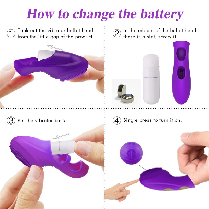 G Spot Vibrator Massage Silicone Finger Sleeve Clitoris Stimulation Vibrating Egg Sex Toys For Women Masturbation Adult Games