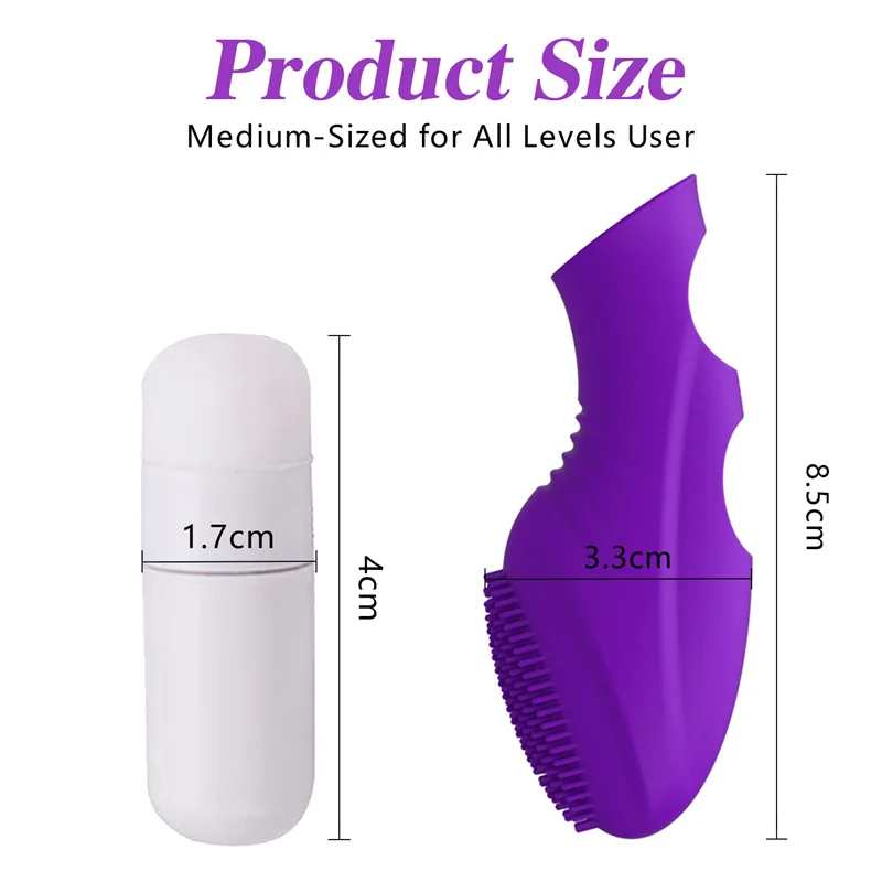 G Spot Vibrator Massage Silicone Finger Sleeve Clitoris Stimulation Vibrating Egg Sex Toys For Women Masturbation Adult Games