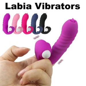 Finger Cover Vibrator Tongue Licking Massager Sex Toys for Women G Spot Orgasm Clitoris Stimulate Couple Flirting Masturbator