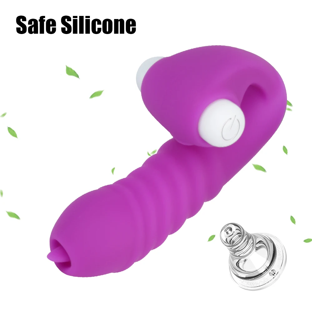 Strap On Finger Vibrators For Women Nipple Clitoris Stimulator Vaginal Licks Anal Plug Female Masturbator Sex Toys Couple Erotic