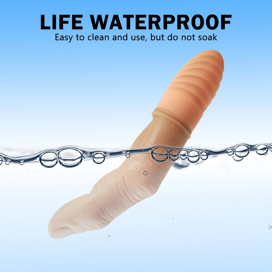 Powerful Finger Vibrator for Women G Spot Stimulate Vagina Massager Heating Silicone Finger Dildo Masturbator Adult Sex Toys