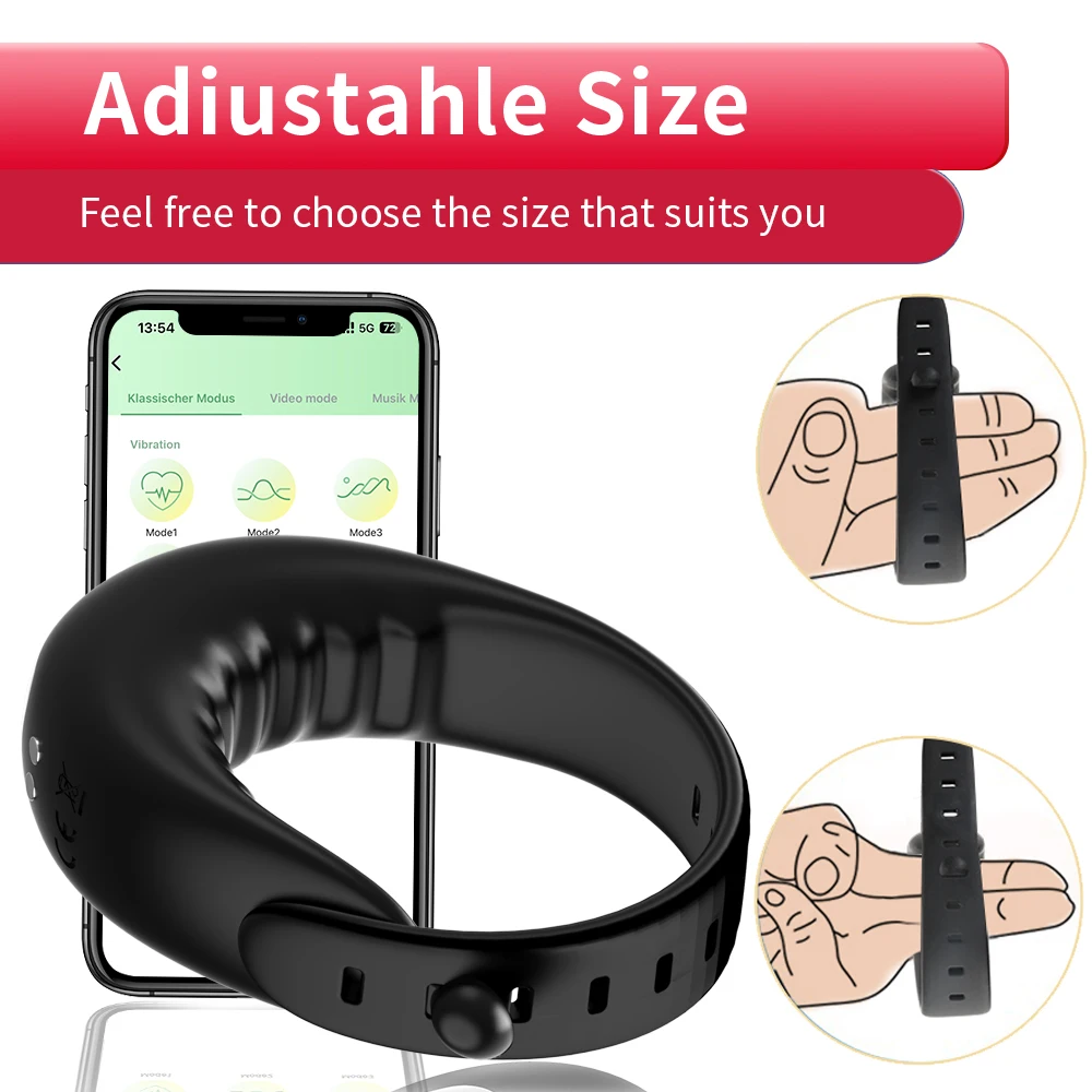 Male Cock Ring Vibrator APP Remote Control Penis Ring Delay Ejaculation Erectile Enlargement Male Masturbator Sex Toy For Couple Male Cock Ring Vibrator APP Remote Control Penis Ring Delay Ejaculation Erectile Enlargement Male Masturbator Sex Toy For Couple