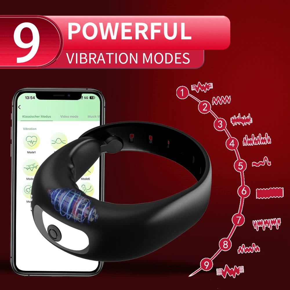 Male Cock Ring Vibrator APP Remote Control Penis Ring Delay Ejaculation Erectile Enlargement Male Masturbator Sex Toy For Couple Male Cock Ring Vibrator APP Remote Control Penis Ring Delay Ejaculation Erectile Enlargement Male Masturbator Sex Toy For Couple