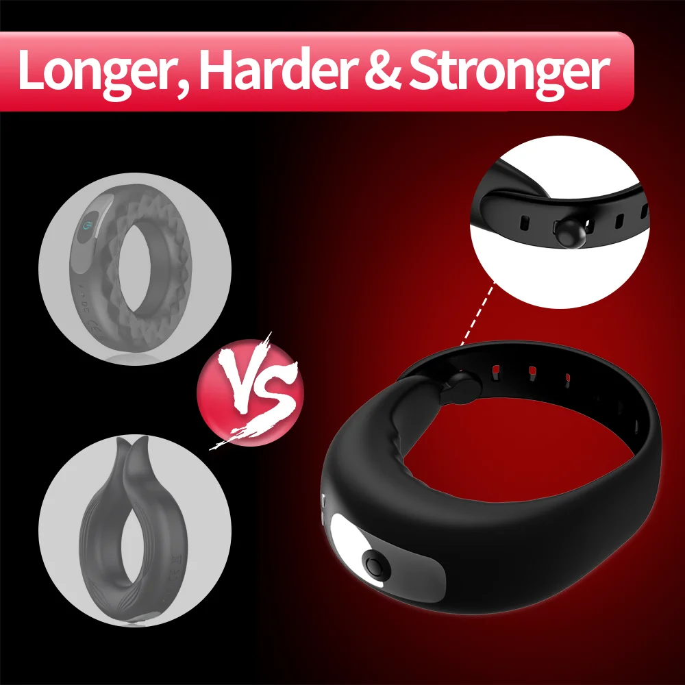 Male Cock Ring Vibrator APP Remote Control Penis Ring Delay Ejaculation Erectile Enlargement Male Masturbator Sex Toy For Couple Male Cock Ring Vibrator APP Remote Control Penis Ring Delay Ejaculation Erectile Enlargement Male Masturbator Sex Toy For Couple