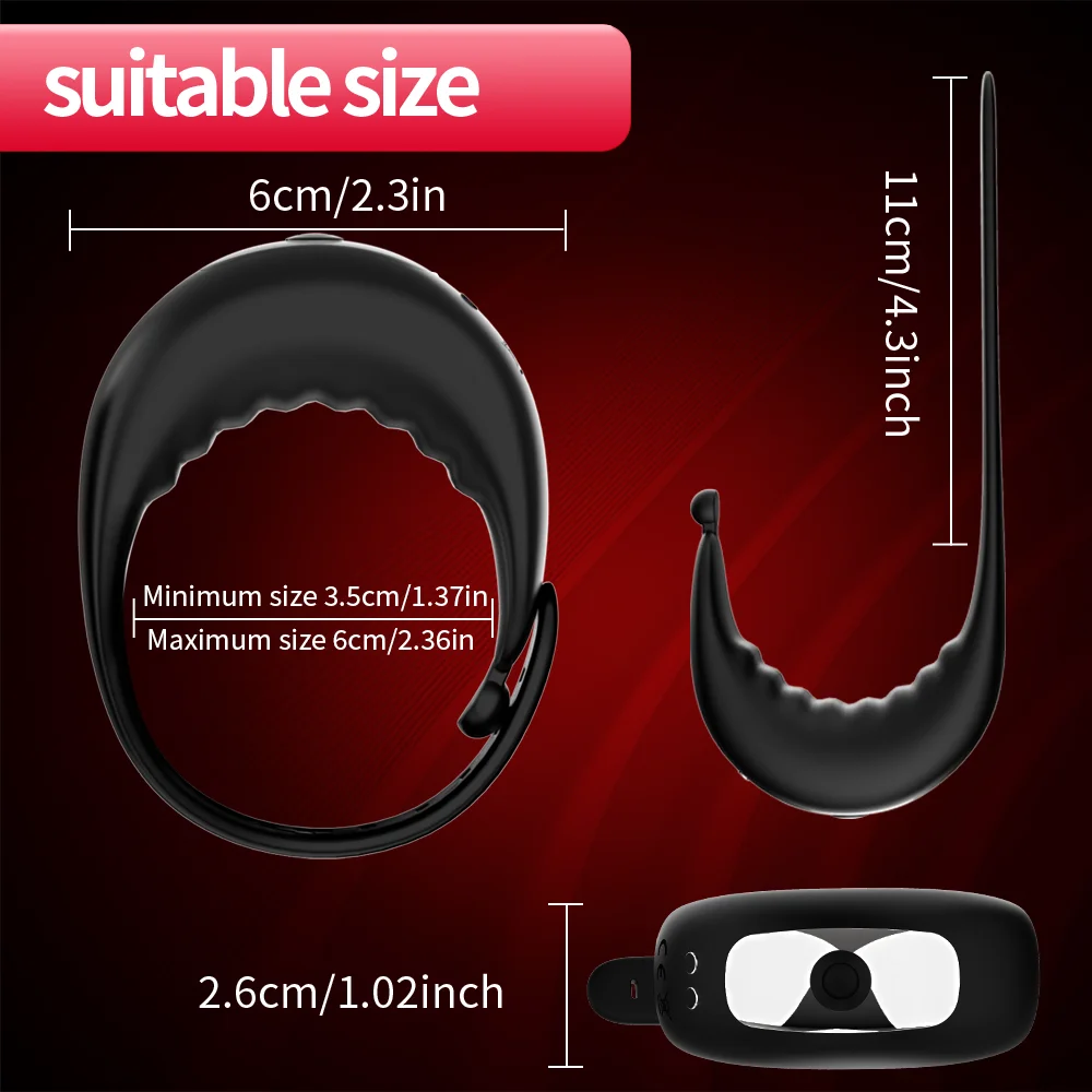 Male Cock Ring Vibrator APP Remote Control Penis Ring Delay Ejaculation Erectile Enlargement Male Masturbator Sex Toy For Couple Male Cock Ring Vibrator APP Remote Control Penis Ring Delay Ejaculation Erectile Enlargement Male Masturbator Sex Toy For Couple