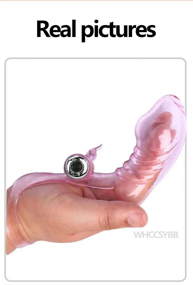 Finger Sleeve Vibrator G Spot Massage Clit Stimulate Female Masturbator Sex Toys For Women Sex Shop Adult Products