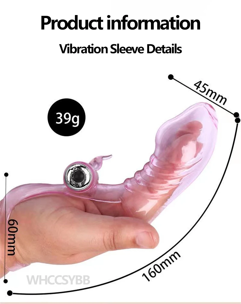 Finger Sleeve Vibrator G Spot Massage Clit Stimulate Female Masturbator Sex Toys For Women Sex Shop Adult Products