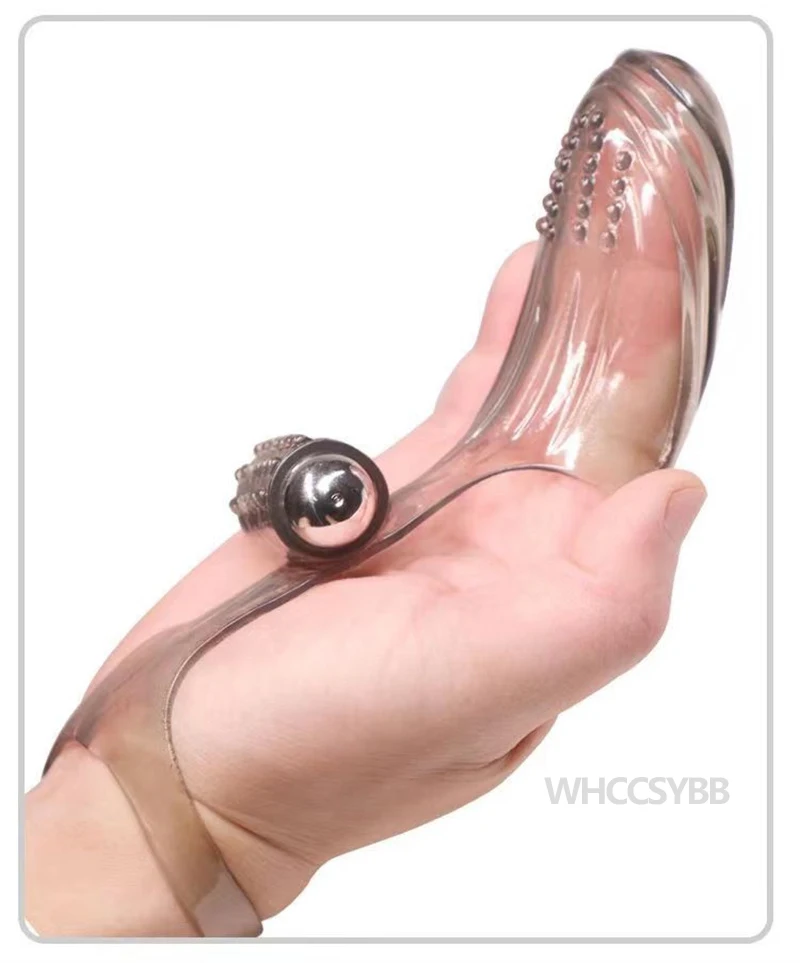 Finger Sleeve Vibrator G Spot Massage Clit Stimulate Female Masturbator Sex Toys For Women Sex Shop Adult Products