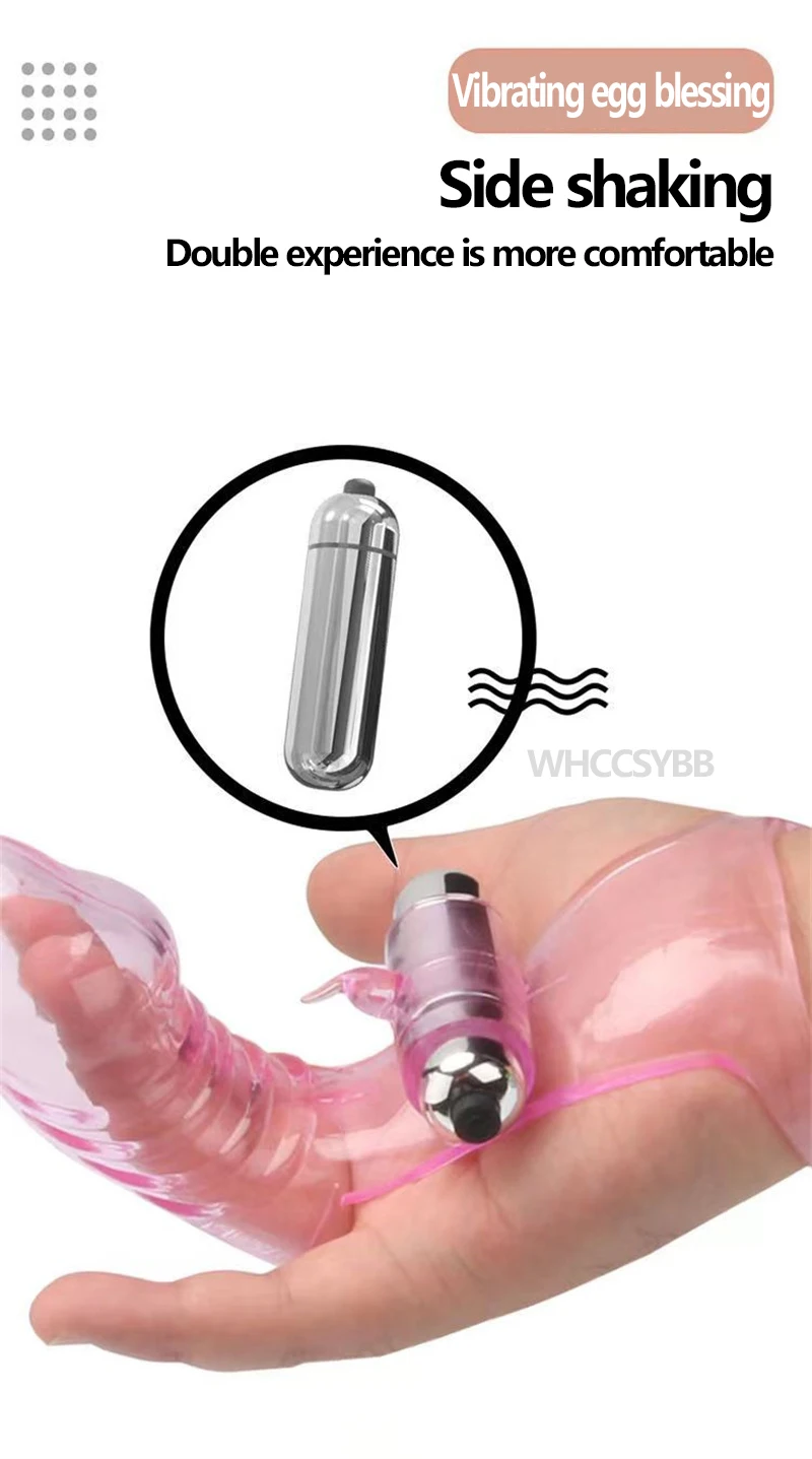 Finger Sleeve Vibrator G Spot Massage Clit Stimulate Female Masturbator Sex Toys For Women Sex Shop Adult Products