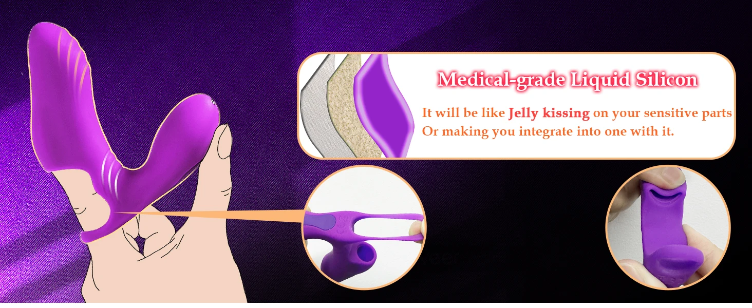 10 Modes Finger Vibrator for Women G Spot Massager Nipple Clitoris Stimulator 8 Seconds to Orgasm Adult Sex Toys for Female