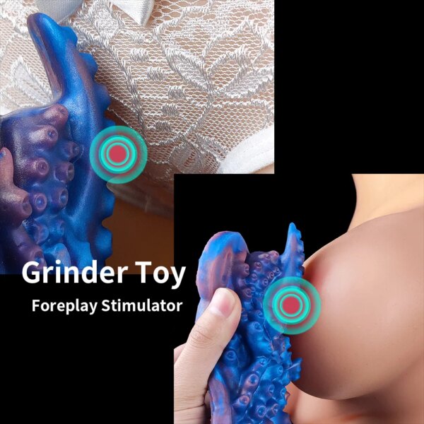 Octopus Big Grinder Toy Silicone Female Grinder Tentacle Sex Toy For Masturbator Stimulator Foreplay For Couples