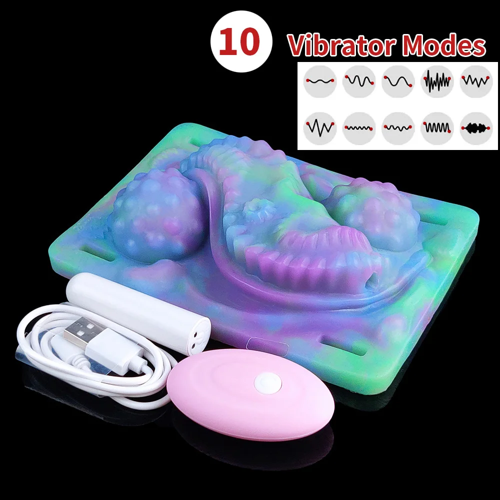 YOCY Strapon Monster Sex Grinder Silicone Adult Sex Toy 10 Modes Vibrator Grinding & Humping Stimulator Foreplay Masturbator