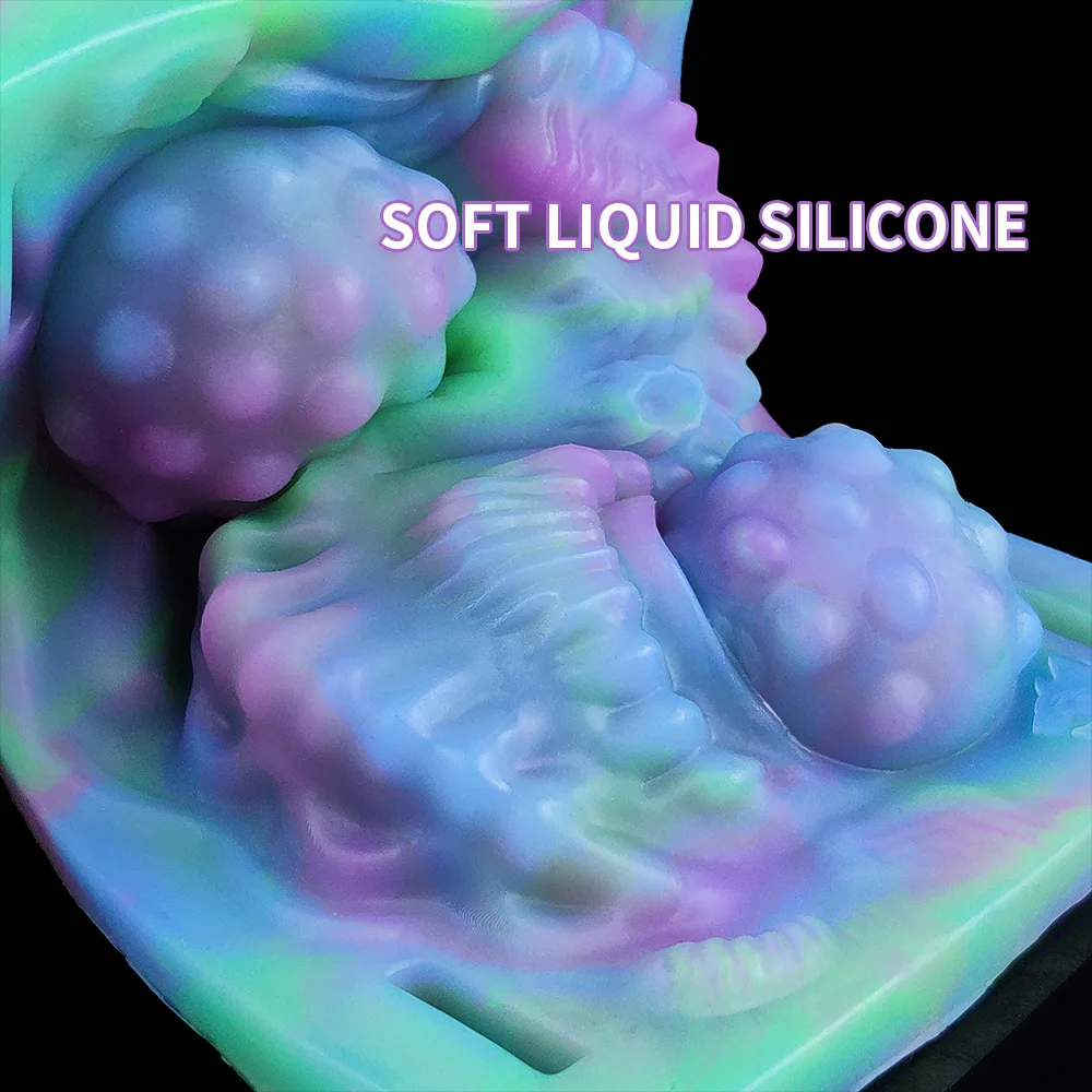 YOCY Strapon Monster Sex Grinder Silicone Adult Sex Toy 10 Modes Vibrator Grinding & Humping Stimulator Foreplay Masturbator