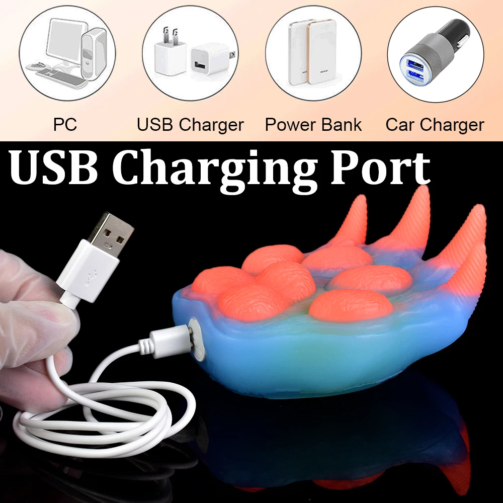 LUUK Soft Silicone Grinder with Lighting Stick Wireless Remote Control Vibrating Dildo 10 Vibrations Women Sex Toys