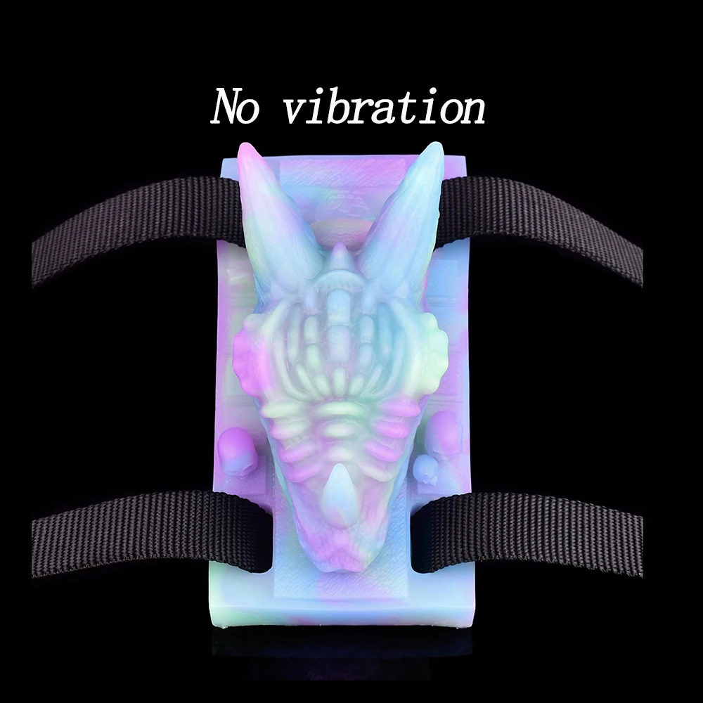 Strapon Vibrating Dragon Grinder Silicone Sex Toy 10 Modes Luminous Vibrator For Women Men Masturbator G-Spot Stimulator